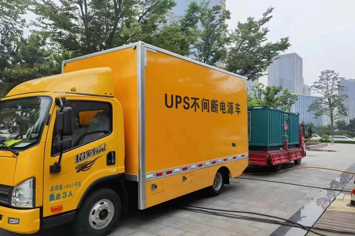 大丰发电机租赁施工现场