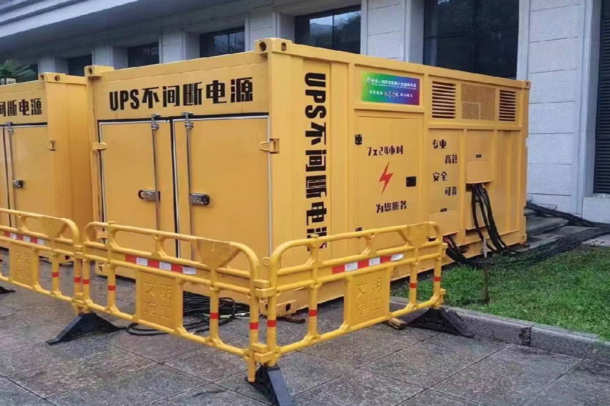 大丰发电机租赁施工现场