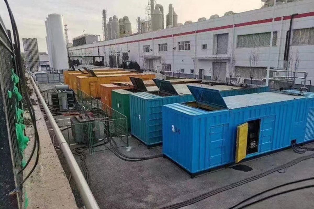 大丰发电机租赁施工现场